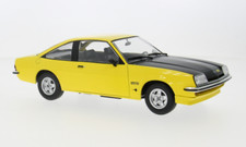 Opel Manta B GT/E jaune et noir de 1975 au 1/18 de Model Car Group MCG18236 MCG