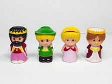 Lot 4 Figurines Famille Chien Personnage Citrouille Magique Klorofil Vulli Rare