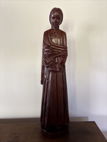Statue vierge enfant - à, en