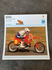 CARTE FICHE MOTO collection ATLAS HONDA CR 500 JAPAUTO / HRC EDDY LAWSON