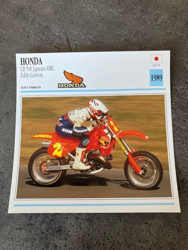 Carte fiche moto collection - carte,
