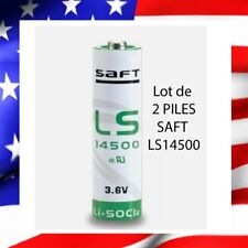 2 PILES LS 14500 SAFT LITHIUM AA 3.6V JETABLE LSA 2400 ER14500 ER14505 LS14500