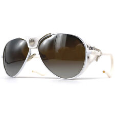 Lunettes De Soleil CÉBÉ 2000 SPORT Vintage - France Années 90 - Grande - Blanche