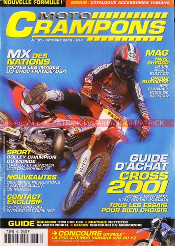 Moto crampons 187 gas - gas, 125