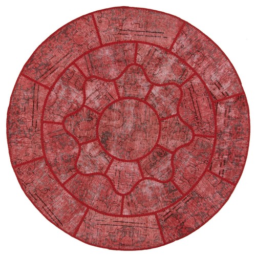 Tapis patchwork rond - tapis,