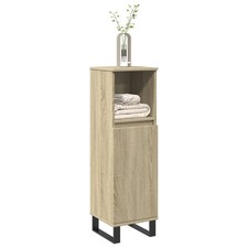 Armoire de Salle de Bain Meuble Rangement Toilette Bois d'Ingénierie vidaXL
