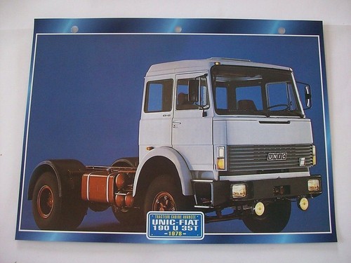 Carte fiche camion - camion, tracteur