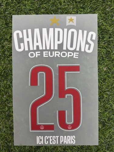 Flocage psg champions 2025 - flocage,