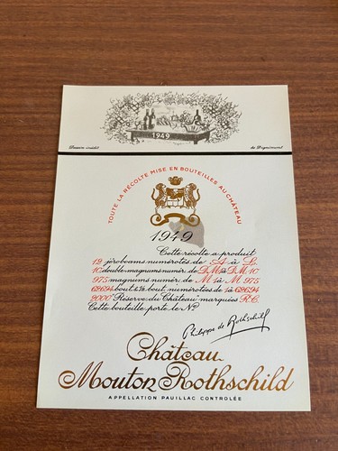 Etiquette château mouton - château,