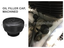 Capuchon De Remplissage D'Huile Machiné Royal Enfield Noir Pour Himalayan