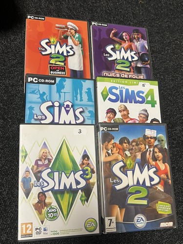 Lot jeux sims 4 fr - 2/3/4,