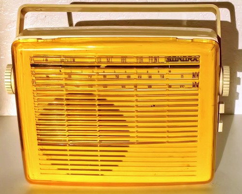 Transistor sonora jaune blanc - transistor, jaune/blanc