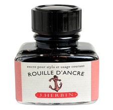 [13058T] Herbin Encre traditionnelle à stylo en flacon "D" 30ml Rouille d'ancre