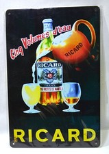 RICARD ANIS  plaque tôle