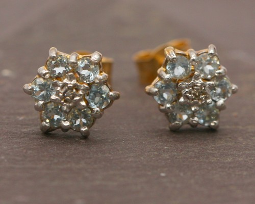 9ct jaune naturel topaze - jaune,