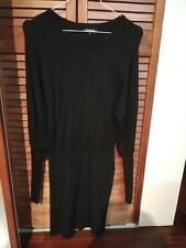 Robe pull ajustée noire