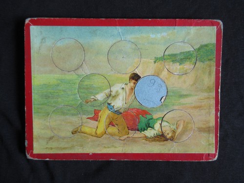 Ancienne planche loto 7 - ancienne, de