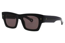 250€ Lunettes de soleil épaisses noires Hally & Son HS884 style Lesca Moscot