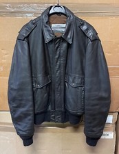 GENUINE VINTAGE SCHOTT IS 674 MS LEATHER FLIGHT JACKET BROWN EX COND !!! SIZE 44