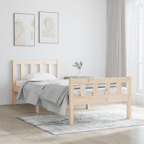Cadre lit blanc - cadre, massif