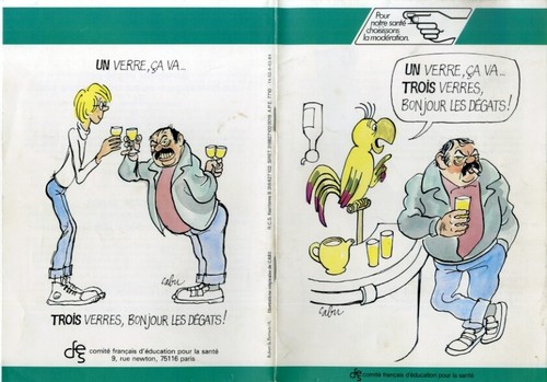 Cabu plaquette verre - un, verre,