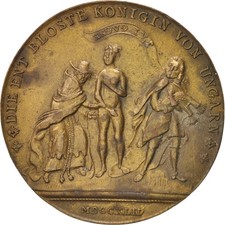 [#46432] Autriche, Médaille, 1744, AU(55-58), laiton