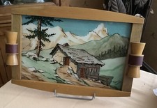 Ancien Plateau Serviteur Art Deco 