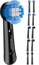 10 pack demirdental Medium Têtes de brosse à dent pour Oral B Rond | Noir