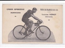 DIJON : Tour de France 1931-32, Lazare Venot, Vélo - très bon état