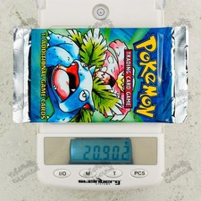 20.902g Venusaur art ! Pokemon Base Set Booster Pack TCG 4th print UK 1999-2000