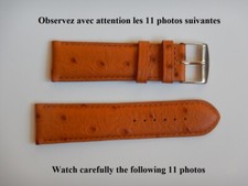 24 mm BRACELET COUSU VEAU