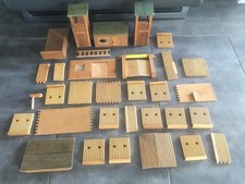 Jouet vintage en bois Fort Texas chateau Far West Starlux années 60 70