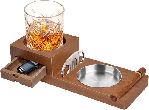 Finew wooden cigar ashtray - wooden,