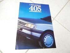 Peugeot 405 Automatique 1988 NL brochure catalogue dépliant prospectus