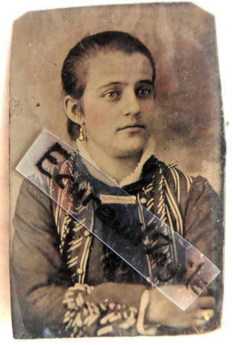 Ferrotype photo portrait jeune - ferrotype,