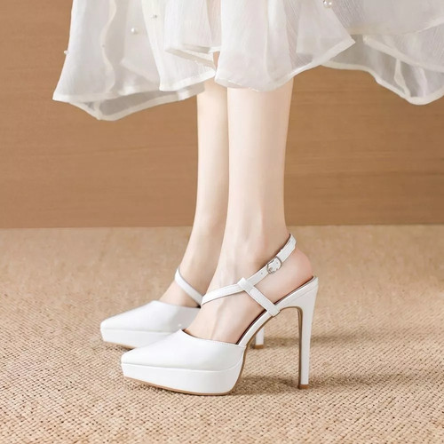 Escarpins blanc avec - blanc,