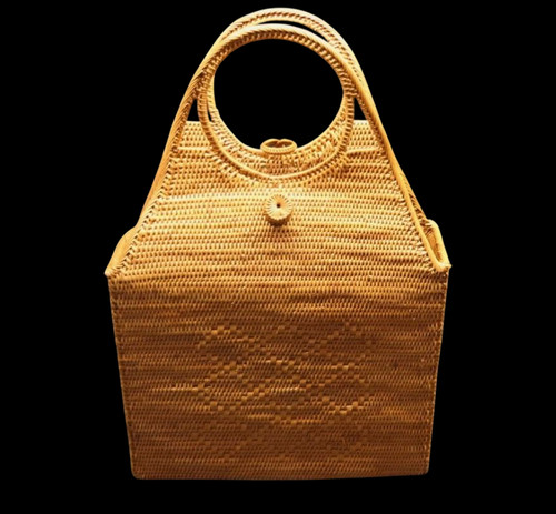Ancien sac main osier - sac, en