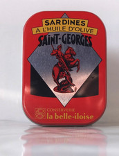 BOITE SARDINES A L HUILE D OLIVE SAINT GEORGES CONSERVERIE LA BELLE ILOISE