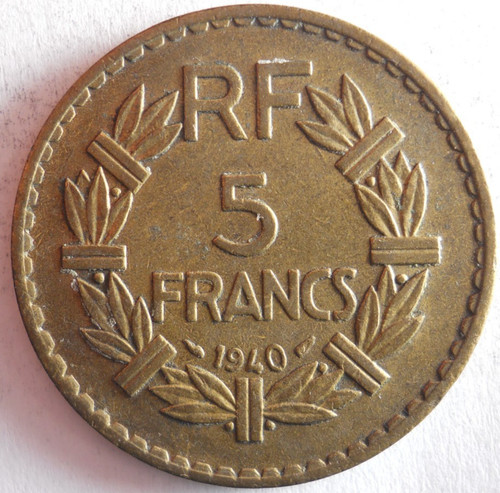 Pièce francs algérie - 5,