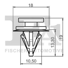 Clip de fixation de garniture