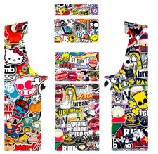 Stickers Bomb Stick  pour Borne d'Arcade MAME  Préparez-vous à la Course + BONUS