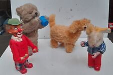 Lot 4 Automate Jouet Ancien Clown Lapin Ours Chien Mecanique Ancien Max Carl 