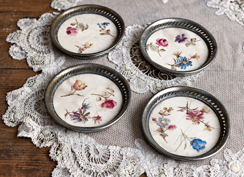 Antique floral porcelain - antique,