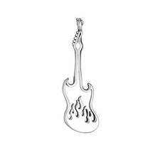 Pendentif guitare  en étain