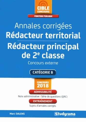 Annales corrigées rédacteur