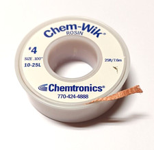CHEMTRONICS - Chem-Wik Rosin tresse a dessouder 10-25L  2,5 mm x 7,6 m