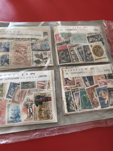 Lot anciens timbres monde - lot, du