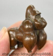 2 "vieux bronze rouge chinois