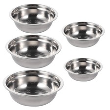  5 Pcs Bassine Inox Bol Cuisine Grand À Soupe Bols En Acier Inoxydable