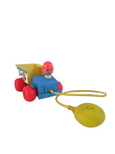 2 ⚜️ Ancien Jouet Camion Benne Basculante Fisher Price Année 1982 Vintage